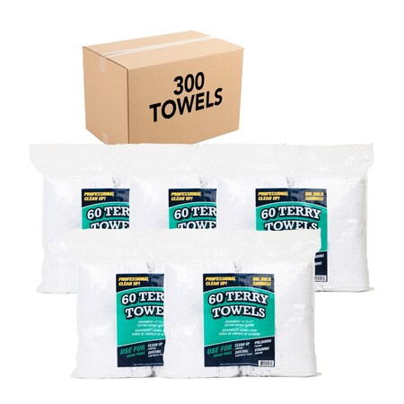 Monarch Terry Towels 14 x 17 (60 Packs), 5PK N030-TT60